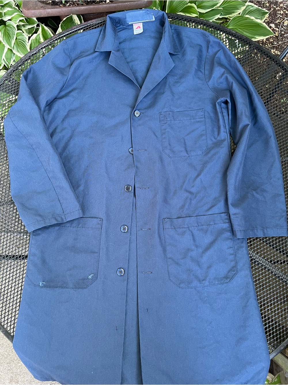 Vintage Distressed Red Kap Lab Coat
